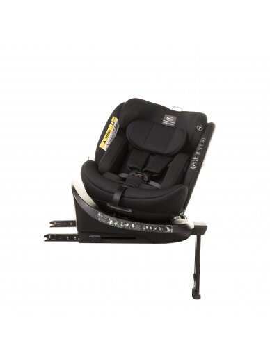 Autokrēsliņš 4Baby Enzo-fix, 0-36 kg., black 3