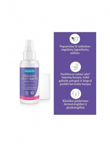 Organic Post-Birth Relief Spray, Lansinoh 2