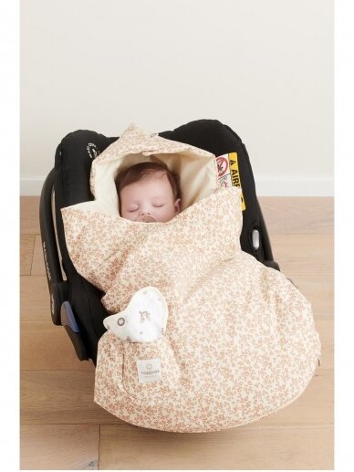 Car seat footmuff Fancy Dot TOG 3.0 Misty Rose Noppies 1