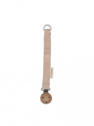 Filibabba pacifier holder Doeskin (sand) 1