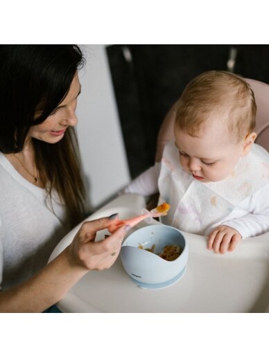 Šķīvis ar lipīgu apakšu BabyOno 1481/01, zils 8