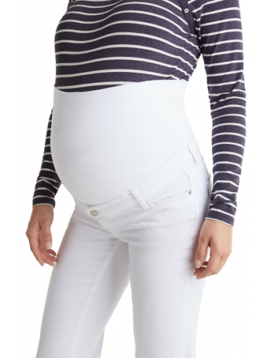 Maternity jeans Straight over-bump by Noppies (white) 1