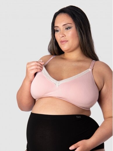 Nursing Bra Caress Full Cup, Hotmilk, Black (pink) 5