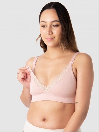 Nursing Bra My Necessity, Caress Regular, HotMilk, Black (pink) 4