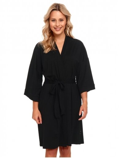 Bamboo maternity robe by DN (grey) (Kopija) 3