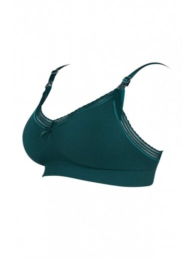 Maternity and nursing seamless bra MILK by Cache Coeur (green)