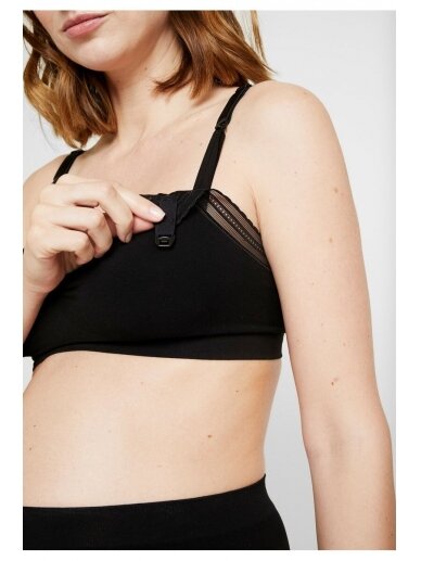 Maternity and nursing seamless bra MILK by Cache Coeur (black) 2