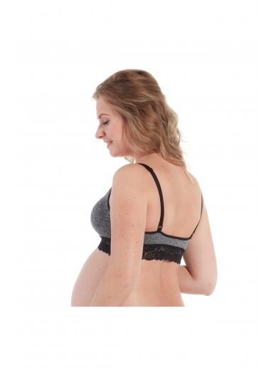 Nursing bra by MB (black, grey) 1