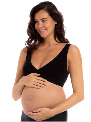 Maternity and nursing sports bra Woma black, Drabužiai