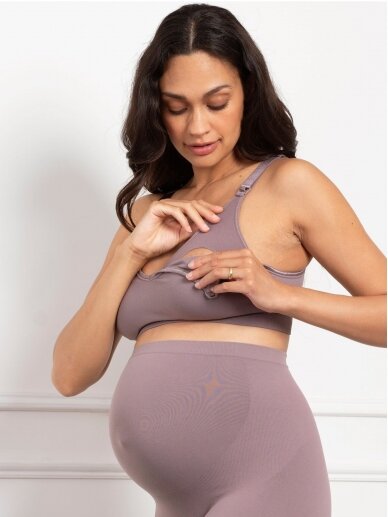 Seamless nursing bra SAMRA, Seraphine (Mauve) 1