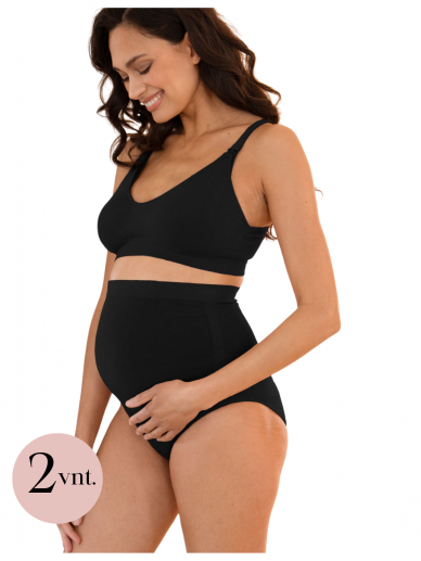 Twin Pack Bamboo Over Bump Maternity Briefs, Quinlan, Seraphine