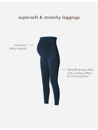 Seamless leggings Cara Sensil® Breeze - Mėlyna, Noppies 6