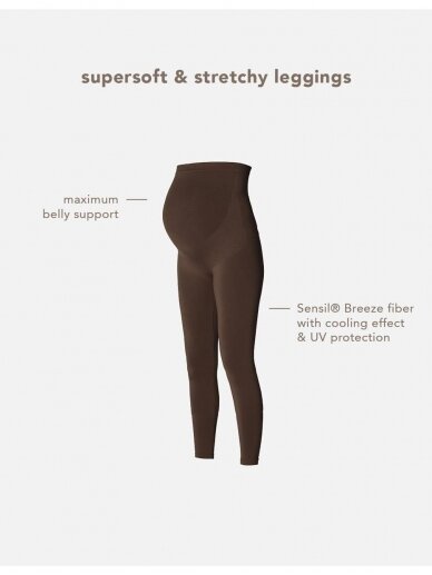 Seamless leggings Cara Sensil® Breeze - Coffee Bean, Noppies 6