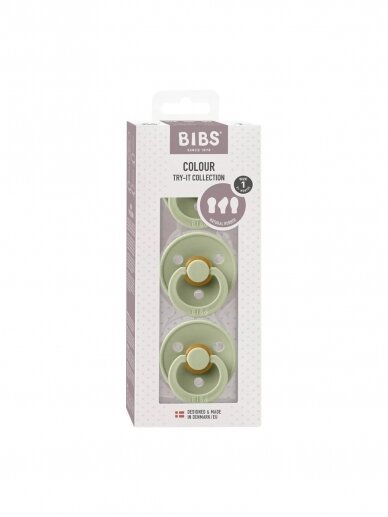 BIBS Try it pacifier set, size 1 (Sage) 1