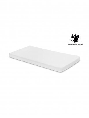 Sensillo sheet with rubber jersey, 120x60cm (white)