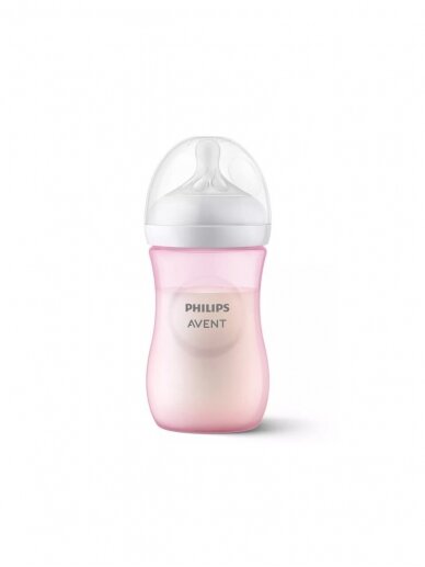 Philips Avent Natural Response Bottle 260ml, 1m+ (pink) 2