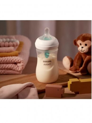 Baby Bottle with Airfree vent, 260ml, 1m+, by Philips AVENT 4