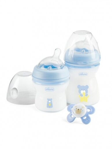 Set of bottles for a newborn, Natural Feeling, Chicco