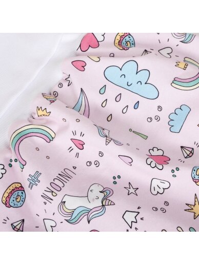 Guļammaiss mazulim CebaBaby Unicorn, rozā, 0+ mēn 1