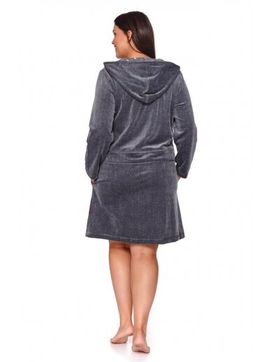 Maternity nursing robe by DN (dark grey) 2