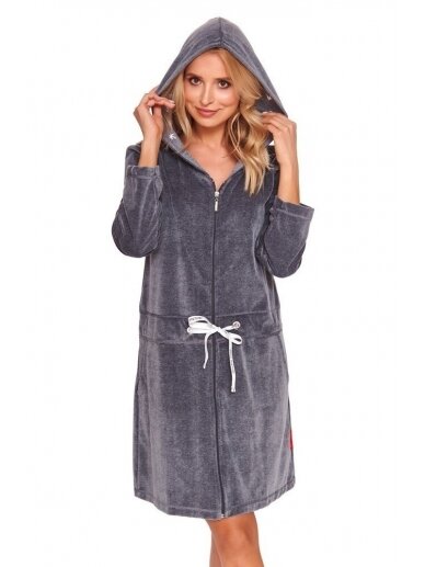 Maternity nursing robe by DN (dark grey)