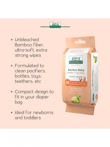 Bamboo Baby Pacifier & Toy Wipes 4