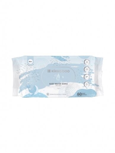 Pure Water Wipes 60 pcs, Kikkaboo