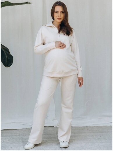 Hoodie for pregnant women Sunny dauy, FM (beige) 3