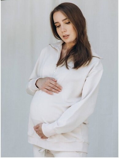 Hoodie for pregnant women Sunny dauy, FM (beige) 4