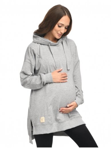 Hoodie for pregnant women "Aurellia" by Mija  (Grey)