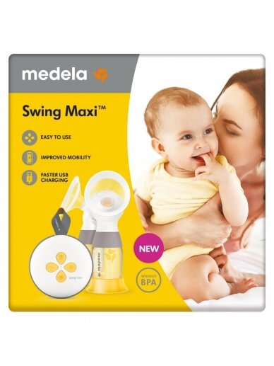 Medela Swing Maxi dubultais elektriskais 2-fāzu atsūkšanas piena sūknis 3