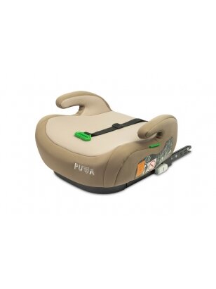 Caretero autokrēsliņš Puma Isofix-I-Size, 125-150 cm, bēšs