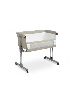 Caretero BEDSIDE CRIB SLEEP2GETHER GREY