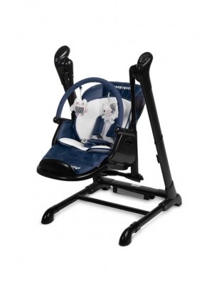 Daudzfunkcionāls barošanas krēsls Caretero Indigo, black/navy