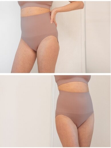 Twin Pack Post Maternity Shaping Briefs – Cappuccino 2