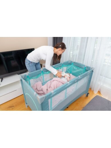 Caretero TRAVEL COT BASIC PLUS GREY 7