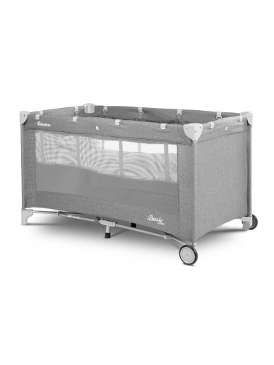 Caretero TRAVEL COT BASIC PLUS GREY 11