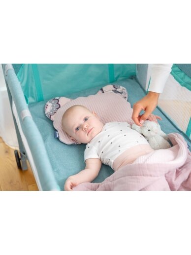 Manēža-ceļojumu gultiņa Caretero Basic Plus, grafīta 8