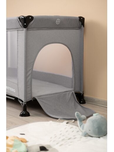 Caretero TRAVEL COT BASIC GREY 11