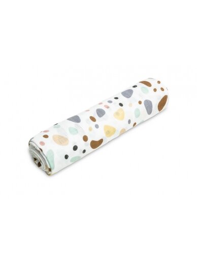 Sensillo Muslin swaddle blanket stones 120x120 3