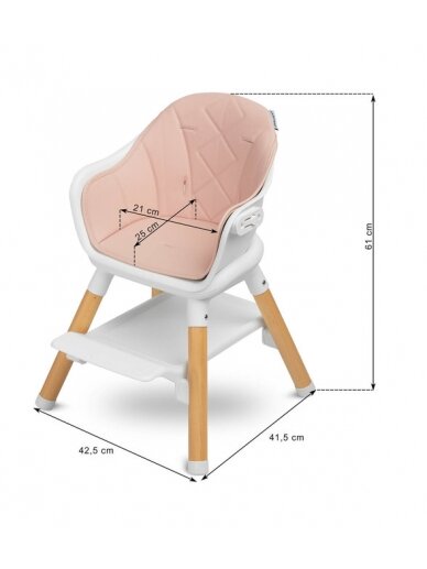 Barošanas Sēdekļi koka Caretero KD 124855 16