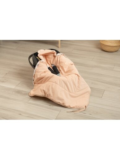 Autokrēsliņa SENSILLO Velvet XL Peach aploksne 5