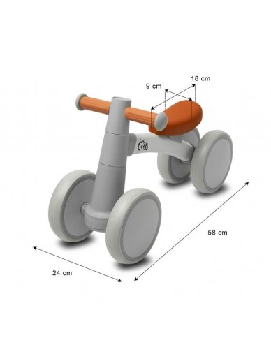 Toyz Otto Rozā līdzsvara velosipēds 10