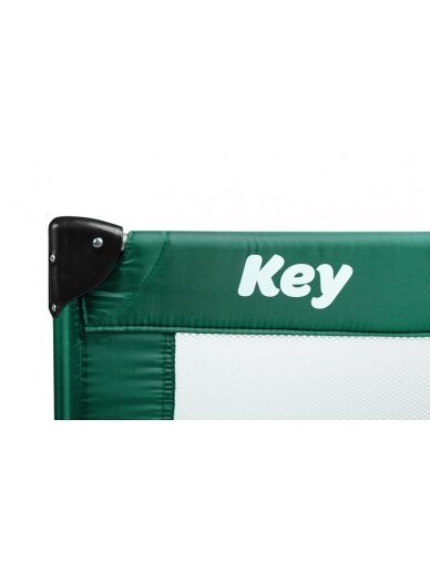 Ceļojumu gultiņa - manēža Caretero Key, Dark Green 5