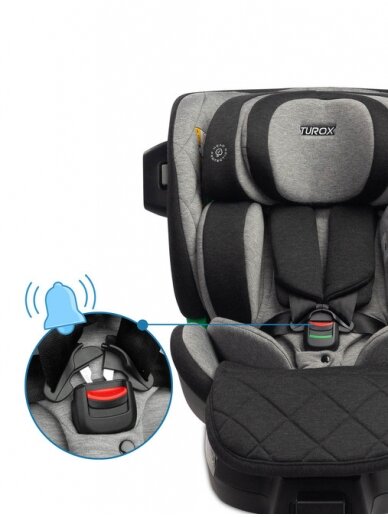 Autokrēsliņš Caretero Turox I-Size, 0-18 mēn, Grey 24