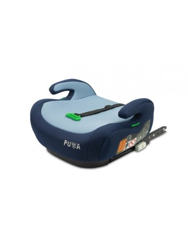 Caratero autokrēsliņš - paaugstinājums Puma Isofix-I-Size, 125-150 cm, navy 1