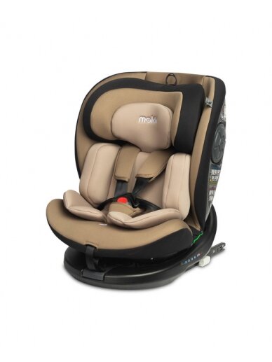 Autokrēsliņš Caretero Mokki I-Size, 0-36 kg, beige 4