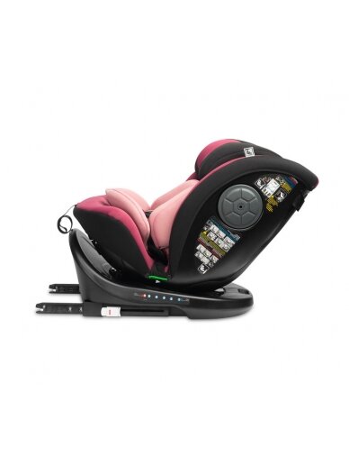 Autokrēsliņš Caretero Mokki I-Size, 0-36 kg, Dirty pink 9