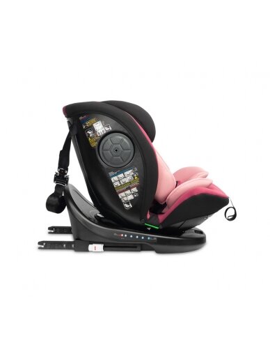 Autokrēsliņš Caretero Mokki I-Size, 0-36 kg, Dirty pink 11