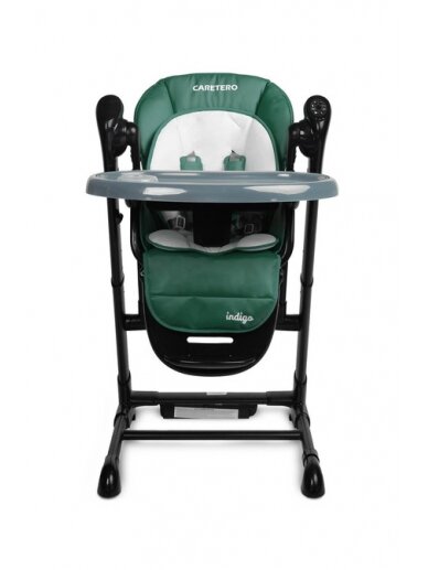 Daudzfunkcionāls barošanas krēsls Caretero Indigo, black/green 5